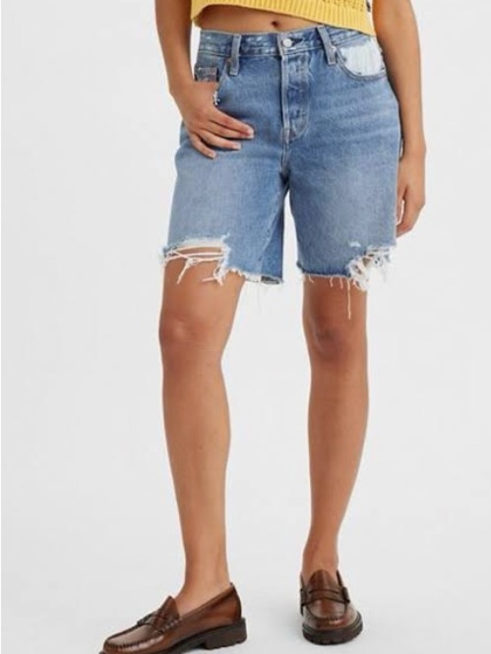 NWT Levi's 501 '90s Distressed Shorts - Pedal Time Size 25